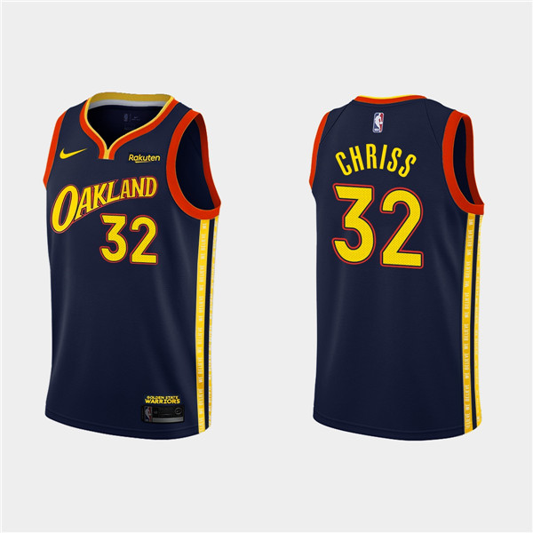 Men's Golden State Warriors #32 Marquese Chriss Navy NBA 2020-21 City Edition Stitched Jersey Men's Golden State Warriors #32 Marquese Chriss Navy NBA 2020-21 City Edition Stitched Jersey